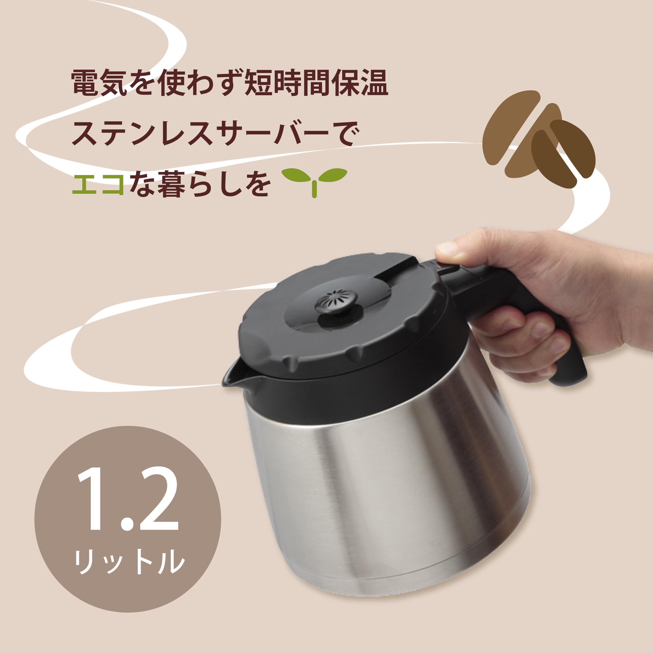 Amazon | アビテラックス コーヒーメーカー 大容量 1.2L 7〜8杯分